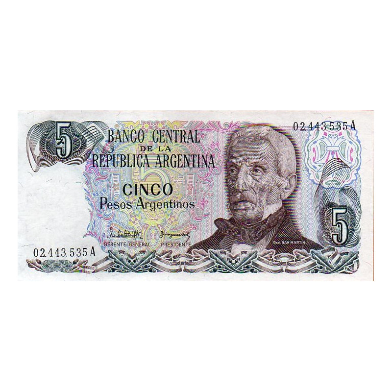 Argentina 5 Pesos ND 1983-84