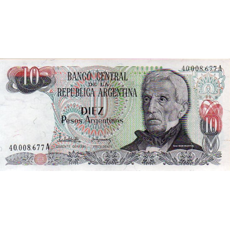 Argentina 10 Pesos ND 1983-84