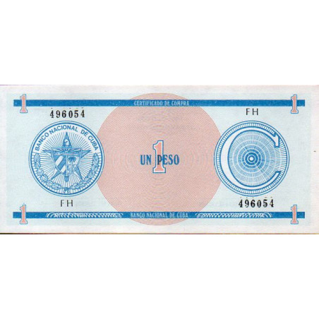 Cuba 1 Peso ND 1985 Certificado