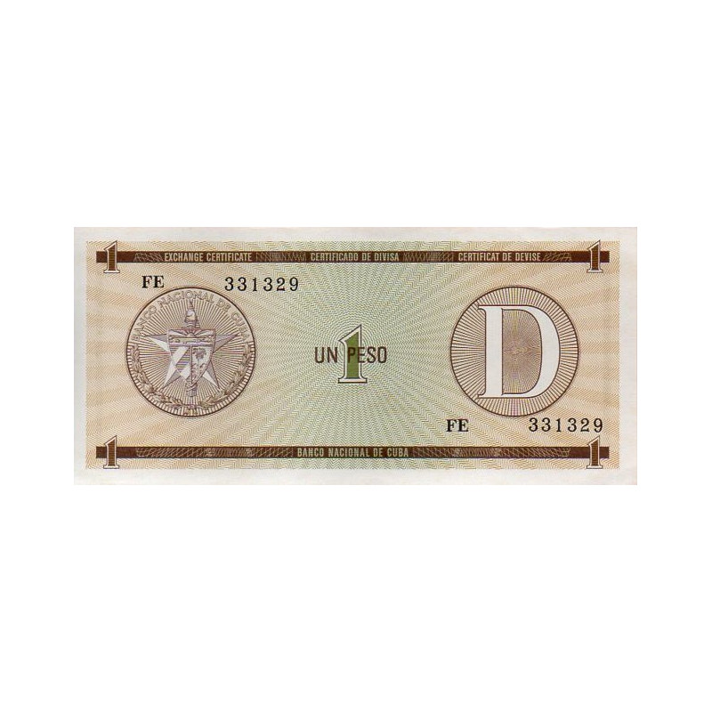 Cuba 1 Peso ND 1985 Certificado D