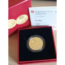 Suiça 50 francos 2022  Ouro
