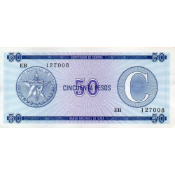 Cuba 50 Pesos ND 1985 Certificado (C)