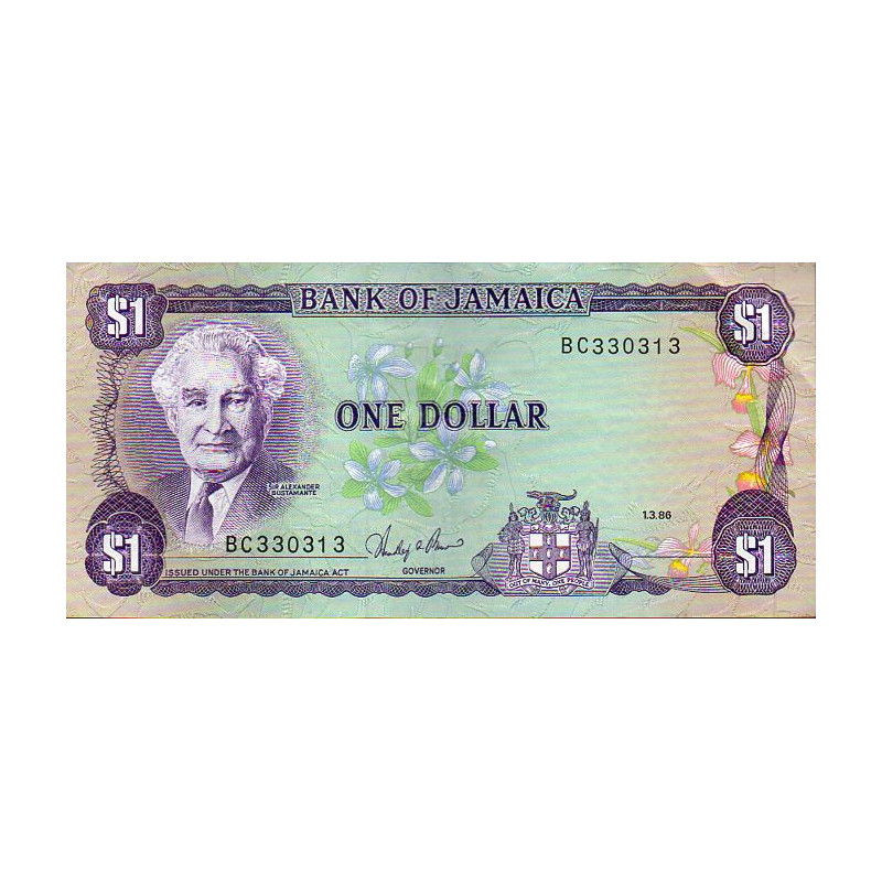 Jamaica 1 Dólar 1986