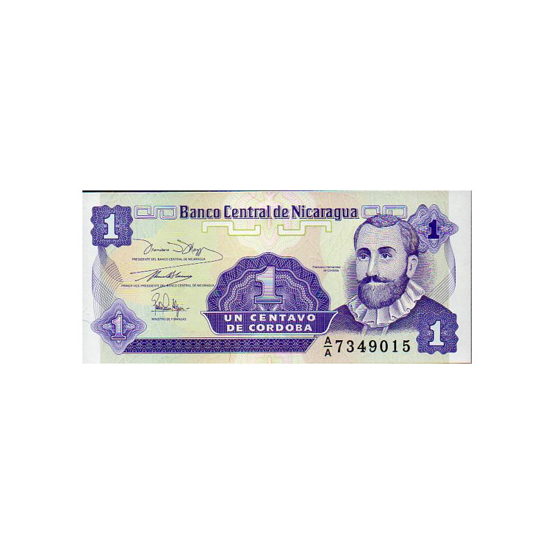 Nicarágua 1 Centavo de Córdoba ND 1990-92