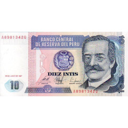 Peru 10 Intis 1987