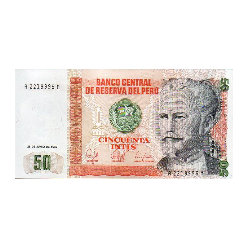 Peru 50 Intis 1987