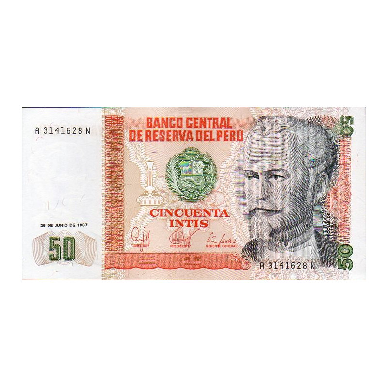 Peru 50 Intis 1987