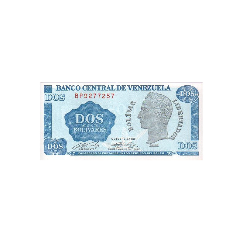 Venezuela 2 Bolívares 1989