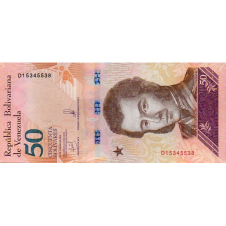Venezuela 50 Bolívares 2018