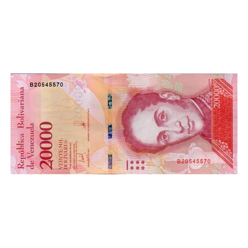 Venezuela 20.000 Bolívares 2017