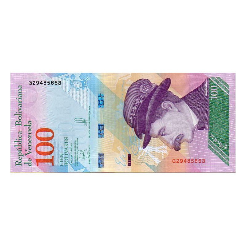 Venezuela 100 Bolívares 2018