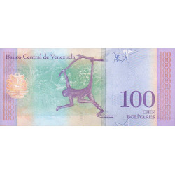 Venezuela 100 Bolívares 2018