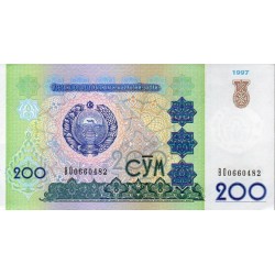 Uzbequistão 200 Sum 1997