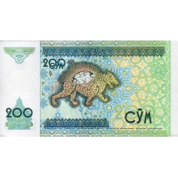 Uzbequistão 200 Sum 1997