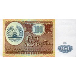 Tadjiquistão 100 Rubles 1994