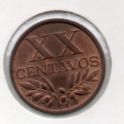Portugal XX Centavos 1961 Sob