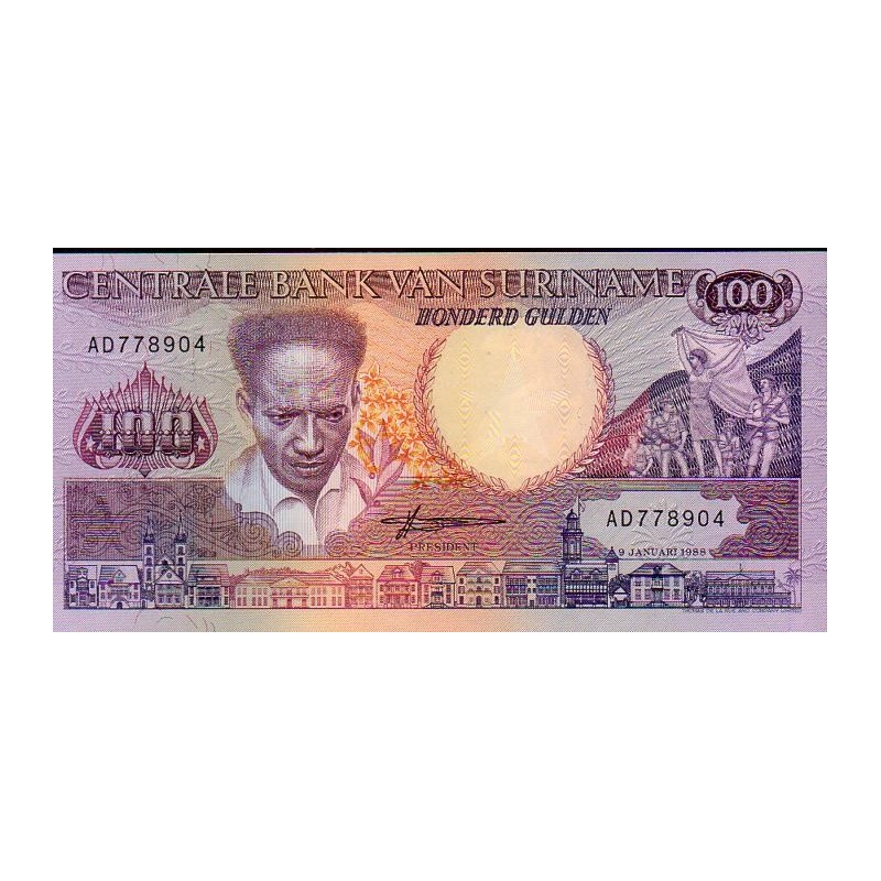 Suriname 100 Gulden 1988