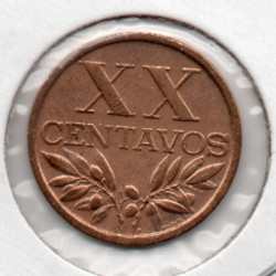 Portugal XX Centavos 1962 MBC+