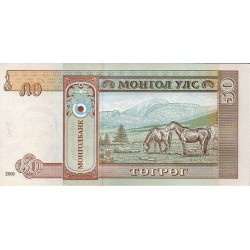 Mongólia 50 Tugrik 2000