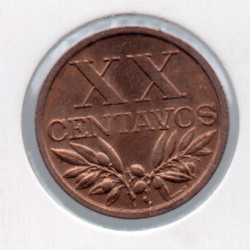 Portugal XX Centavos 1968 Sob