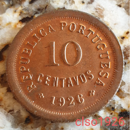 Portugal 10 Centavos 1926 Sob