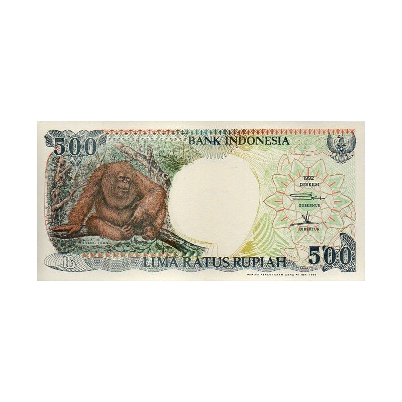 Indonésia 500 Rupiah 1992