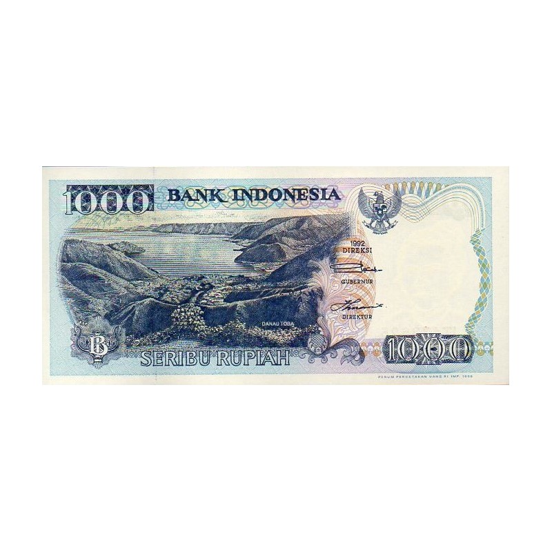 Indonésia 1000 Rupiah 1992