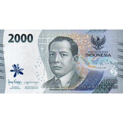 Indonésia 2000 Rupiah 2022