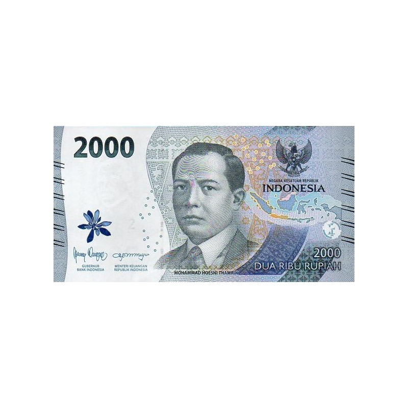 Indonésia 2000 Rupiah 2022