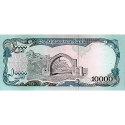 Afeganistão 10000 Afghanis ND 1993