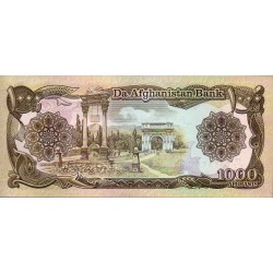 Afeganistão 1000 Afghanis ND 1979-91