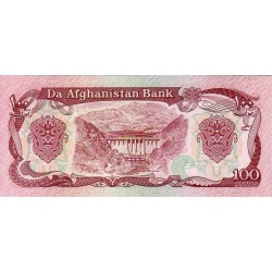 Afeganistão 100 Afghanis ND 1979-91