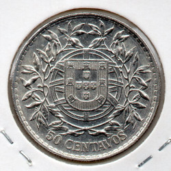 Portugal 50 Centavos 1916 Sob