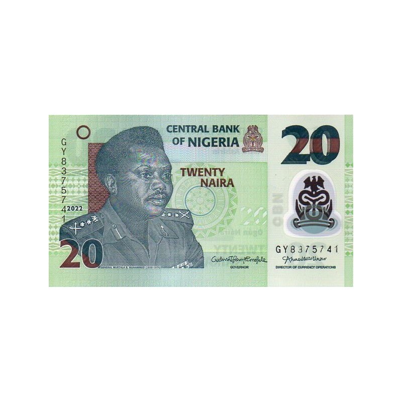 Nigéria 20 Naira 2022