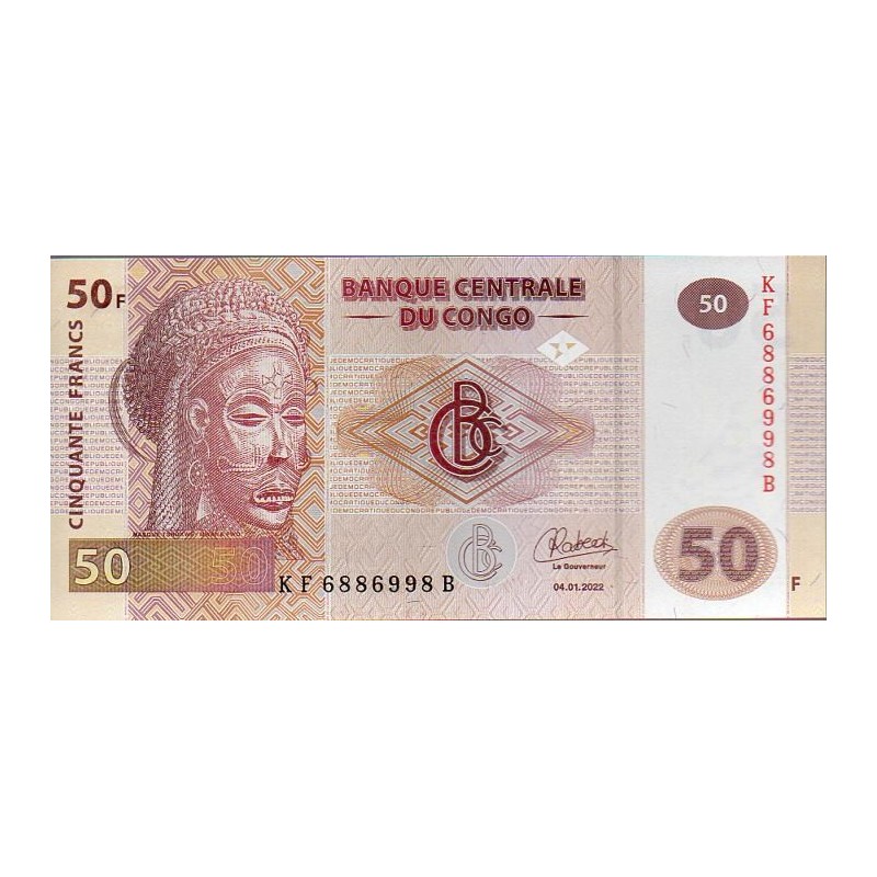 R.D.do Congo 50 Francs 2022