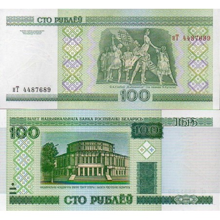 Bielorrússia 100 Rubles 2000