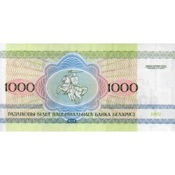 Bielorrússia 1000 Rubles 1992