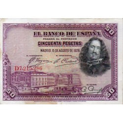 Espanha 50 Pesetas 1928