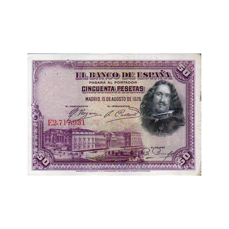 Espanha 50 Pesetas 1928