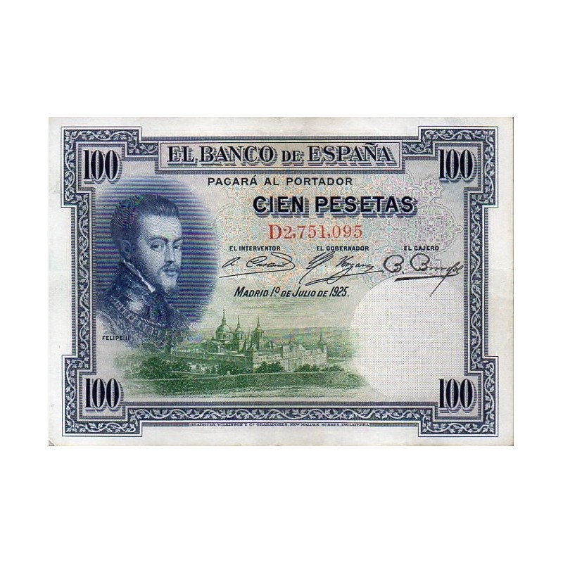 Espanha 100 Pesetas 1925