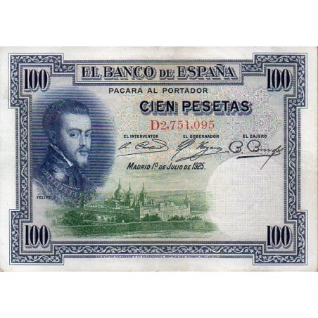 Espanha 100 Pesetas 1925