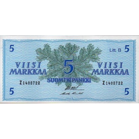 Finlândia 1 Markka 1963