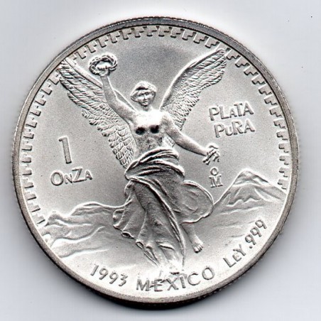 México 1 Onça Prata 1993