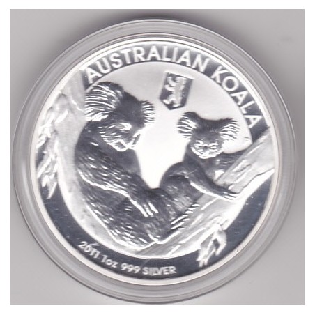 Austrália 1 Dollar 2011 Koala (1 oz Prata