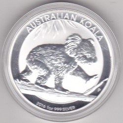 Austrália 1 Dollar 2016 Koala (1 oz Prata