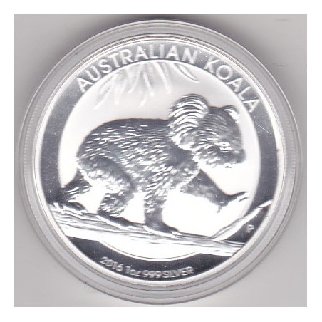 Austrália 1 Dollar 2016 Koala (1 oz Prata