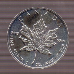 Canada 5 Dólares 1989 ( 1 oz Prata Fina)