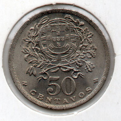 Portugal 50 Centavos 1947 Sob