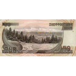 Coreia do Norte 50 Won  1992