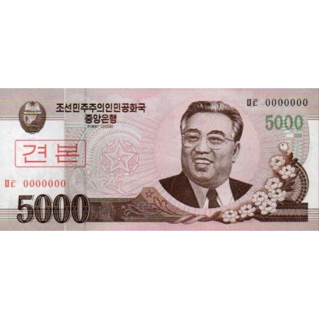 Coreia do Norte 5000 Won  2008